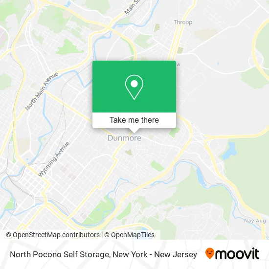 North Pocono Self Storage map