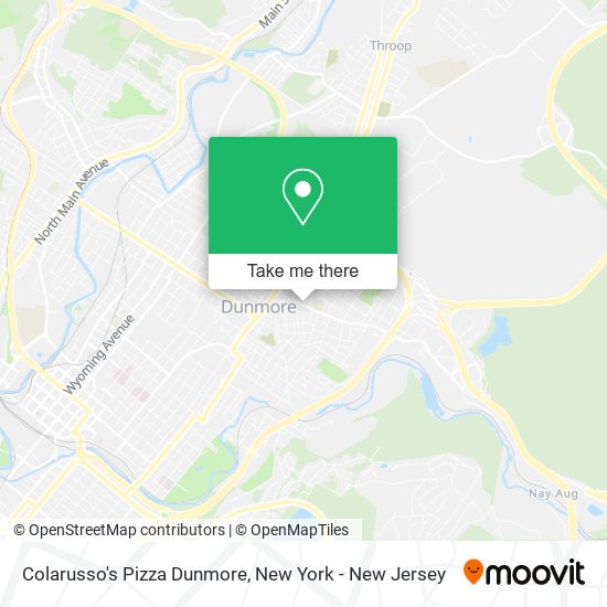 Colarusso's Pizza Dunmore map