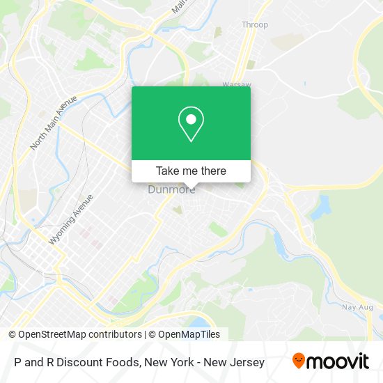 P and R Discount Foods map