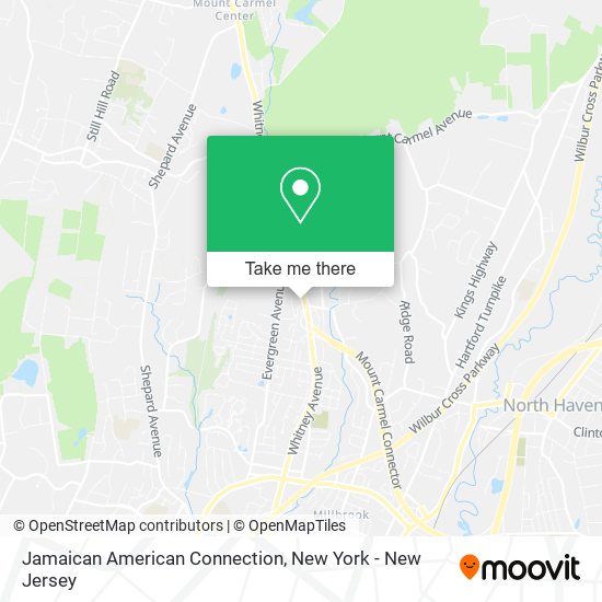 Jamaican American Connection map