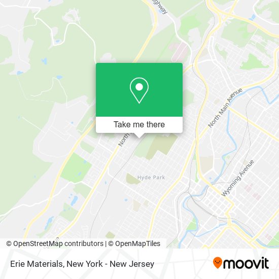 Mapa de Erie Materials