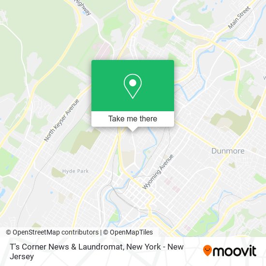 Mapa de T's Corner News & Laundromat