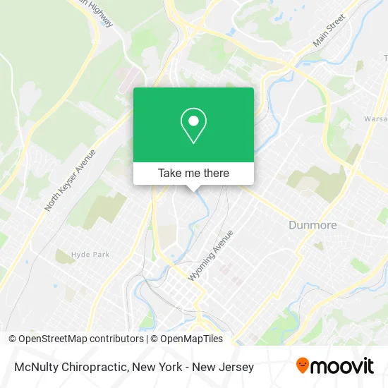 McNulty Chiropractic map