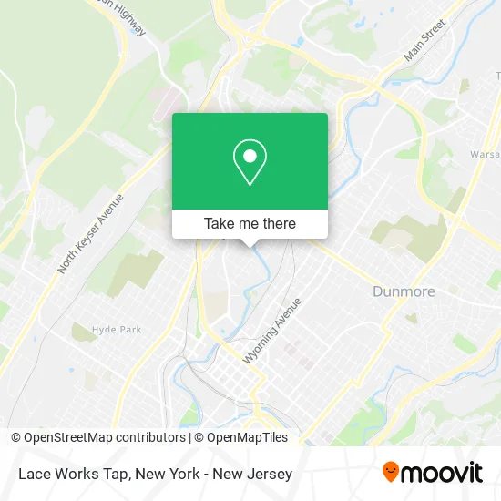 Lace Works Tap map