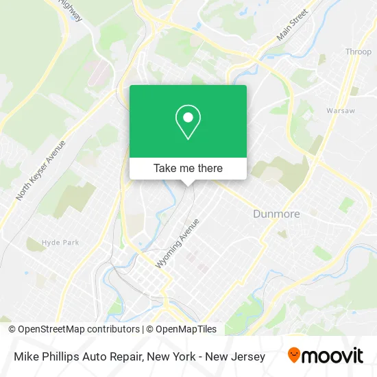 Mike Phillips Auto Repair map
