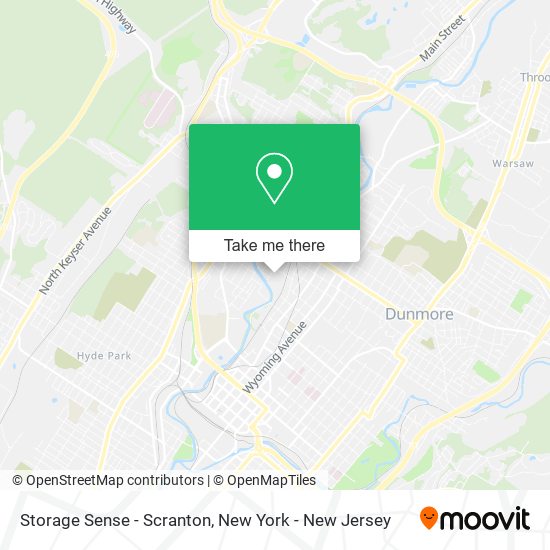 Mapa de Storage Sense - Scranton