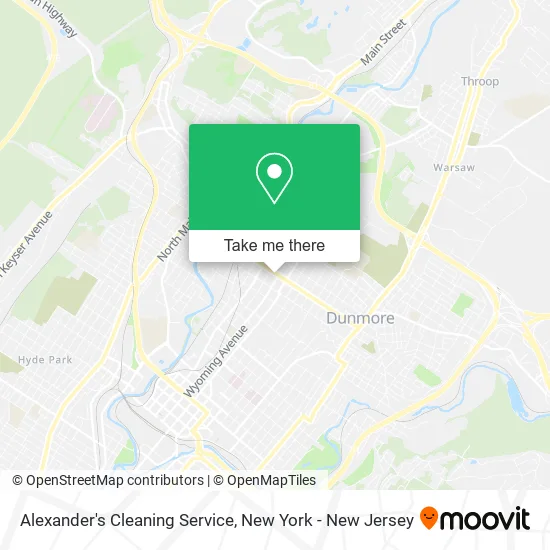 Alexander's Cleaning Service map