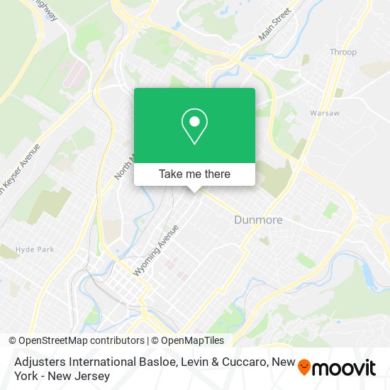 Adjusters International Basloe, Levin & Cuccaro map