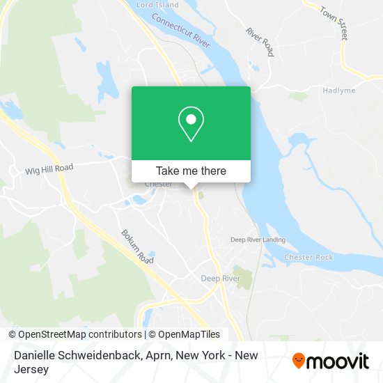 Danielle Schweidenback, Aprn map