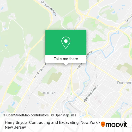 Harry Snyder Contracting and Excavating map