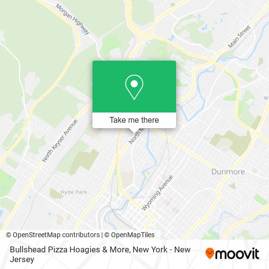 Mapa de Bullshead Pizza Hoagies & More