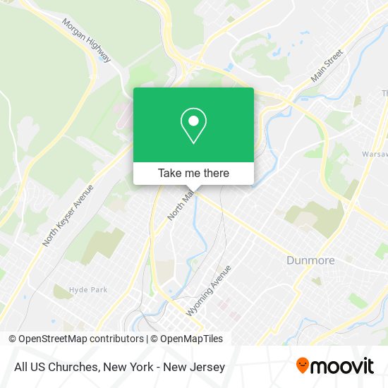 Mapa de All US Churches