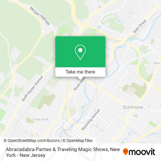 Mapa de Abracadabra Parties & Traveling Magic Shows