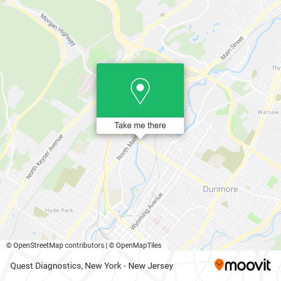 Quest Diagnostics map