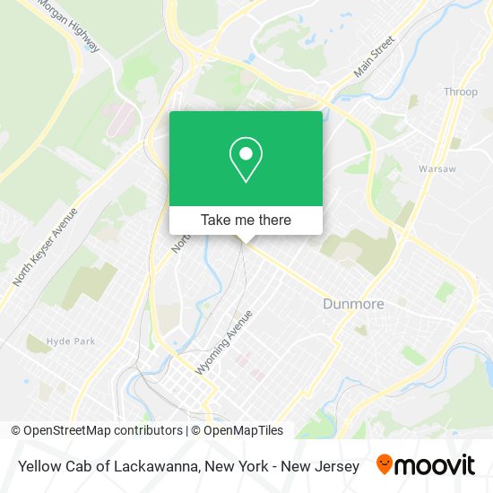 Mapa de Yellow Cab of Lackawanna