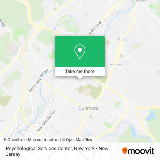 Psychological Services Center map