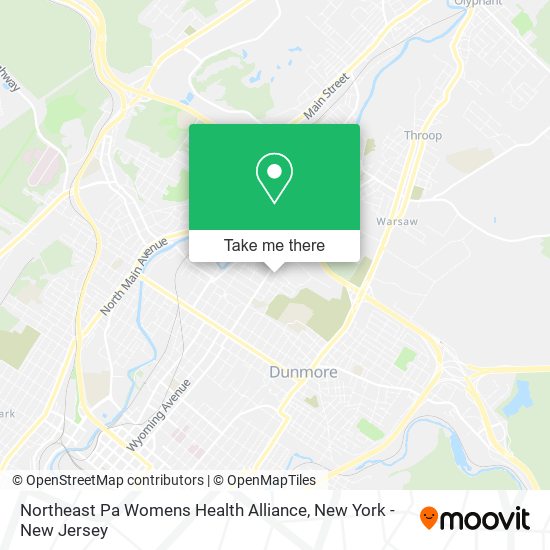 Northeast Pa Womens Health Alliance map