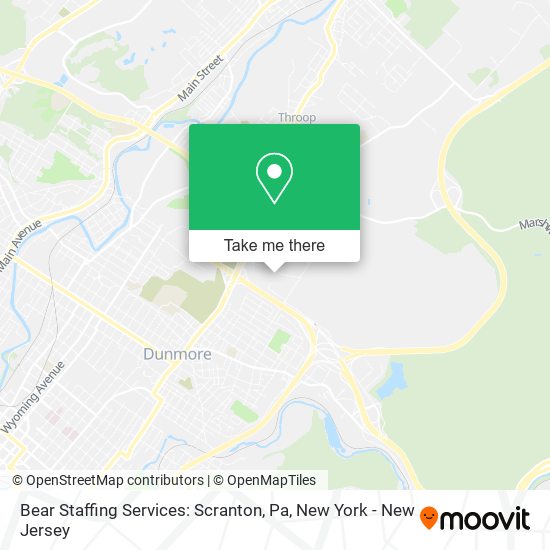 Mapa de Bear Staffing Services: Scranton, Pa