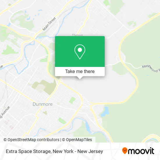 Extra Space Storage map
