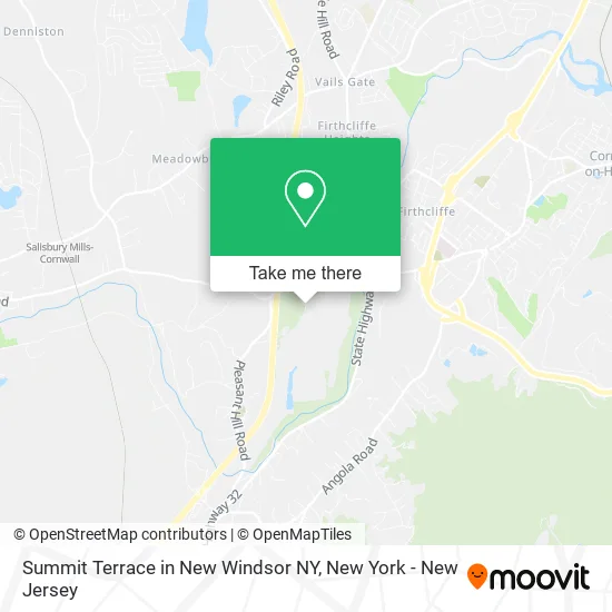 Summit Terrace in New Windsor NY map
