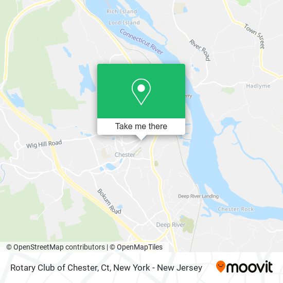 Rotary Club of Chester, Ct map