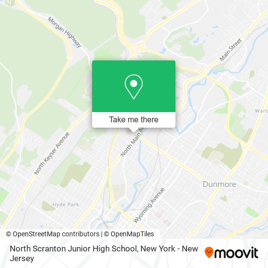 North Scranton Junior High School map