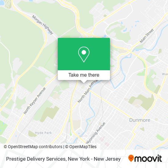 Prestige Delivery Services map