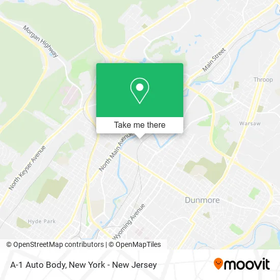 A-1 Auto Body map