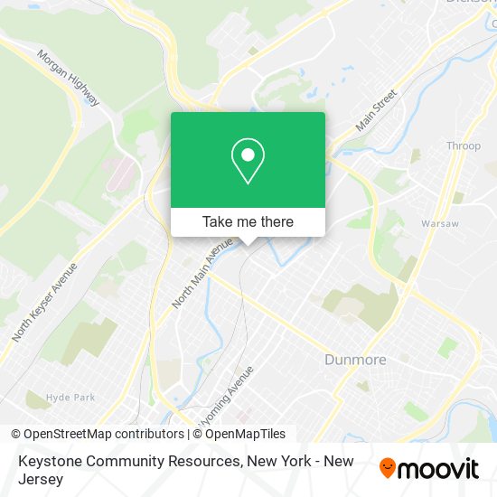 Mapa de Keystone Community Resources