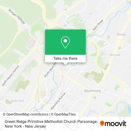 Green Ridge Primitive Methodist Church Parsonage map