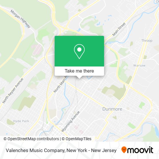 Valenches Music Company map