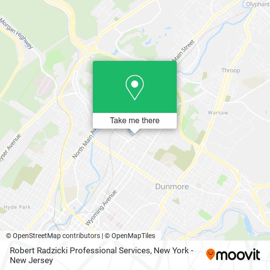 Robert Radzicki Professional Services map