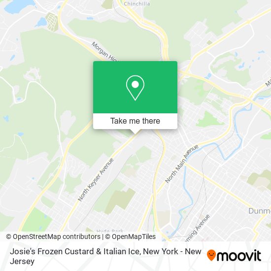 Josie's Frozen Custard & Italian Ice map