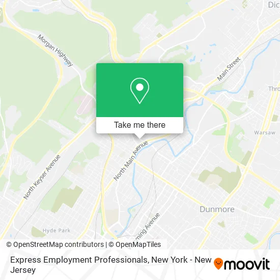 Express Employment Professionals map