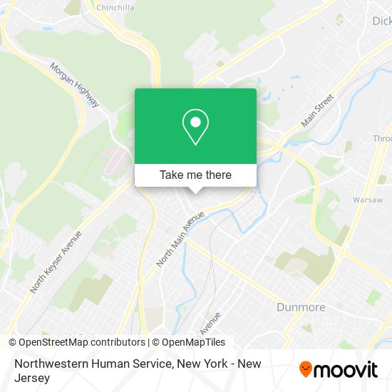 Mapa de Northwestern Human Service
