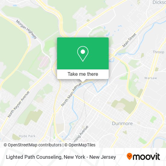 Lighted Path Counseling map