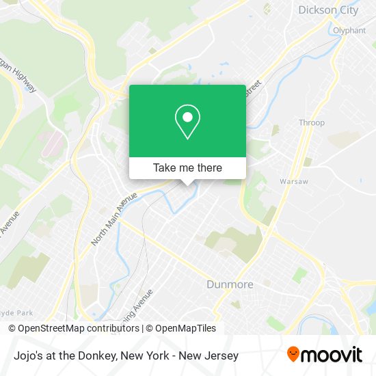 Mapa de Jojo's at the Donkey