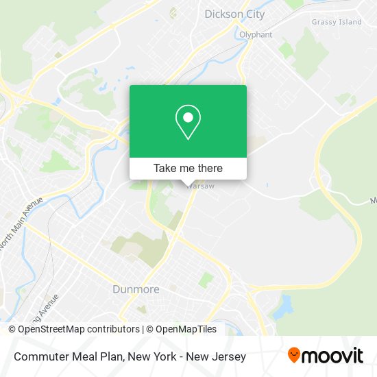 Mapa de Commuter Meal Plan