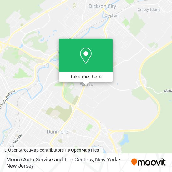 Mapa de Monro Auto Service and Tire Centers