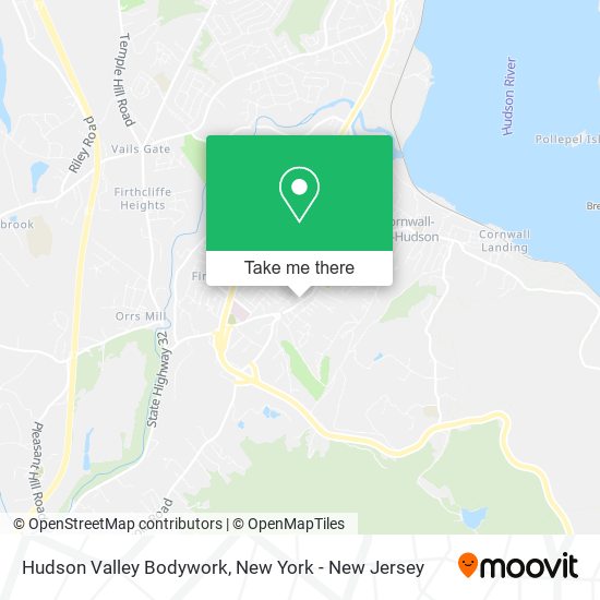 Hudson Valley Bodywork map