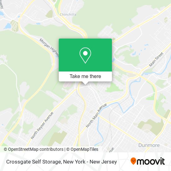 Crossgate Self Storage map