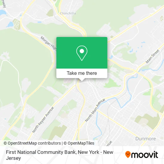 First National Community Bank map