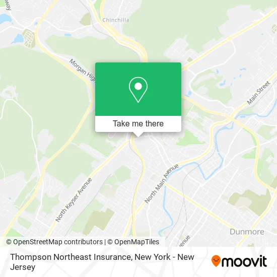 Thompson Northeast Insurance map