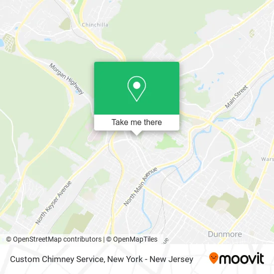 Custom Chimney Service map