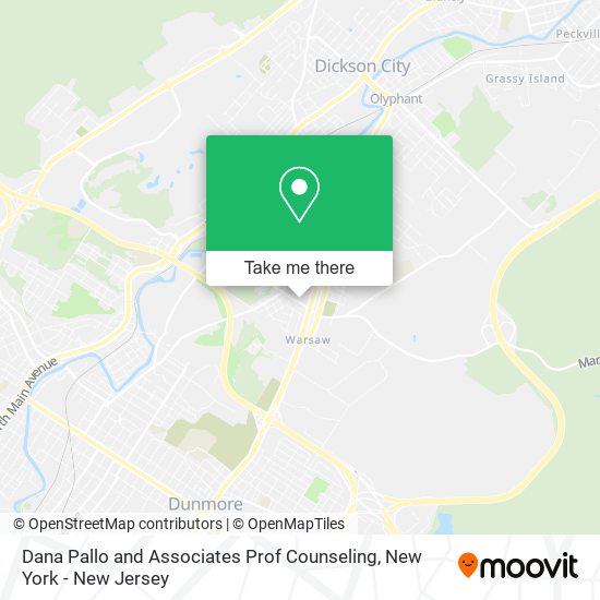 Mapa de Dana Pallo and Associates Prof Counseling