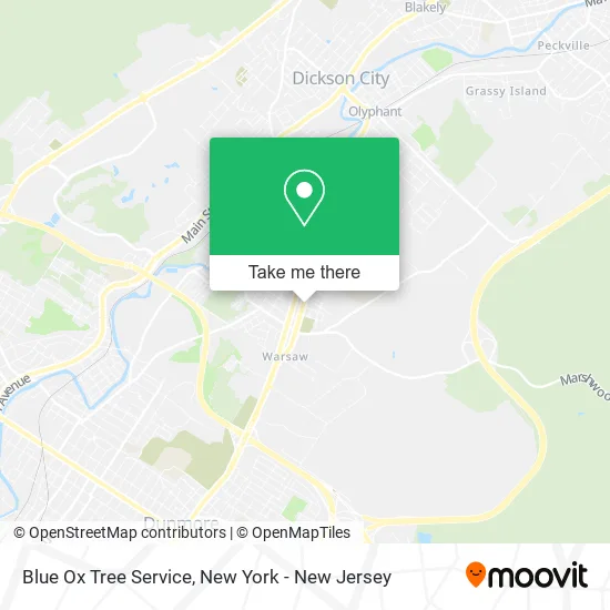 Blue Ox Tree Service map