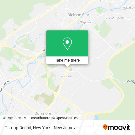 Throop Dental map