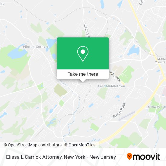 Elissa L Carrick Attorney map