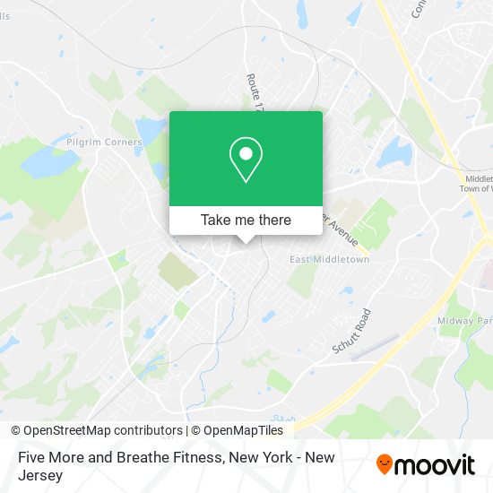 Five More and Breathe Fitness map