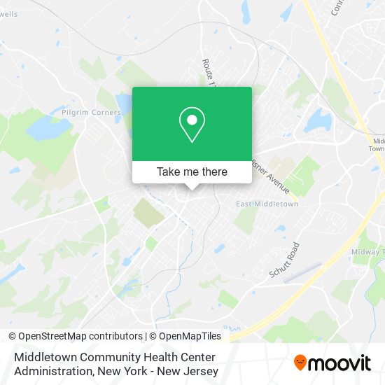Middletown Community Health Center Administration map